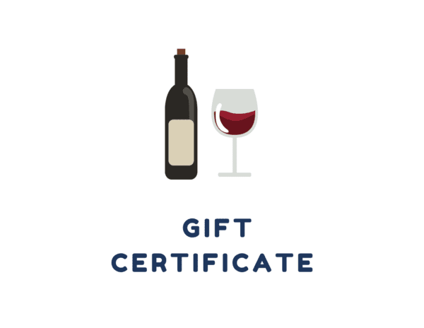 Gift certificate for wines